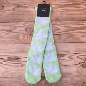 HUF Plantlife Hemp Leaf Crew Socks